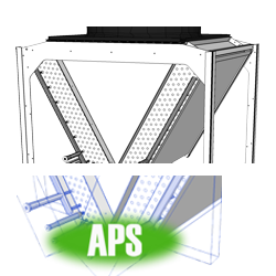 Design en V avec système APS